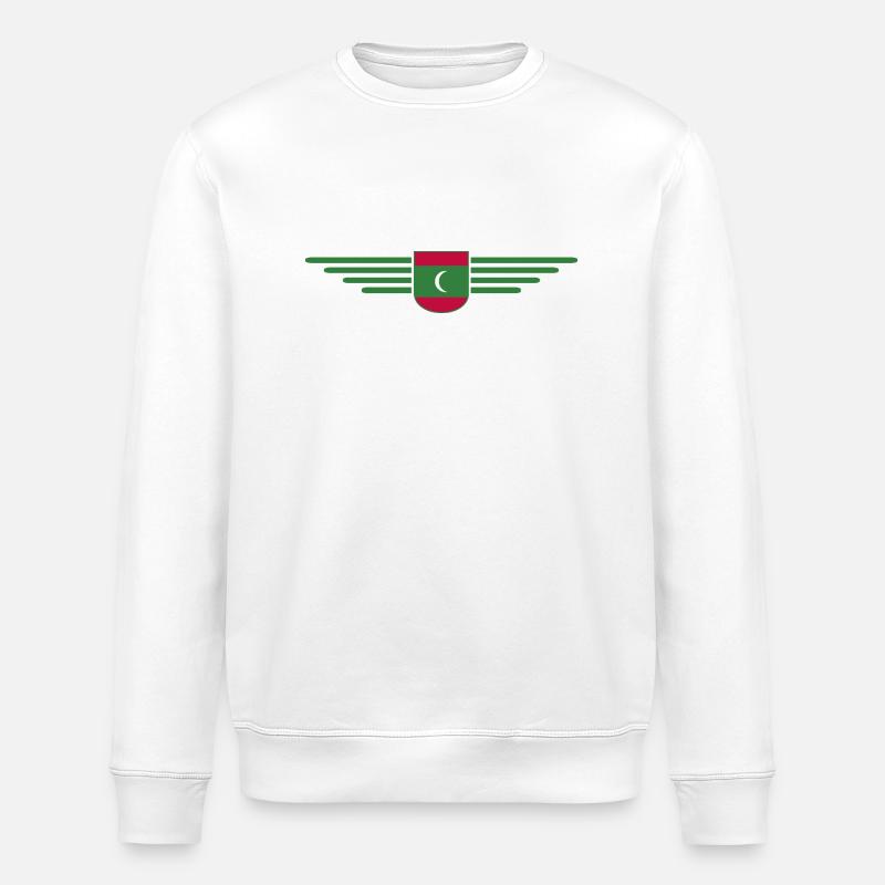 Malediven Fans: Exklusive Shirts - Stanley/Stella Unisex Bio-Sweatshirt ROLLER - Weiß
