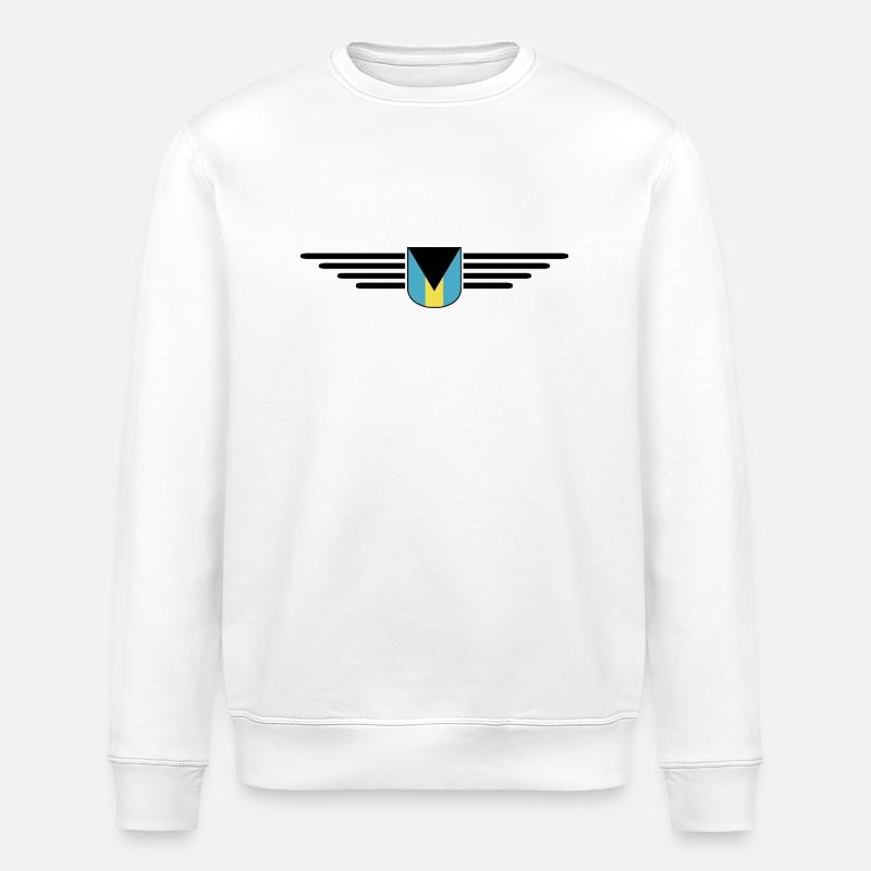 Fans des Bahamas : Design tropical - Sweat bio ROLLER Stanley/Stella Unisexe - blanc