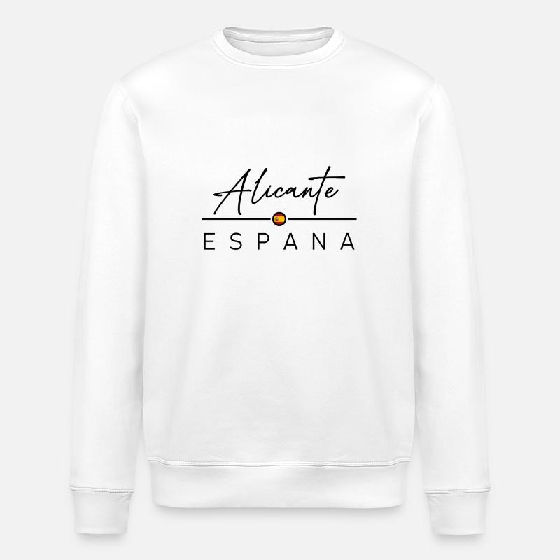 Spain - Alicante - Spain - España - Stanley/Stella ROLLER Unisex Organic Sweatshirt - white