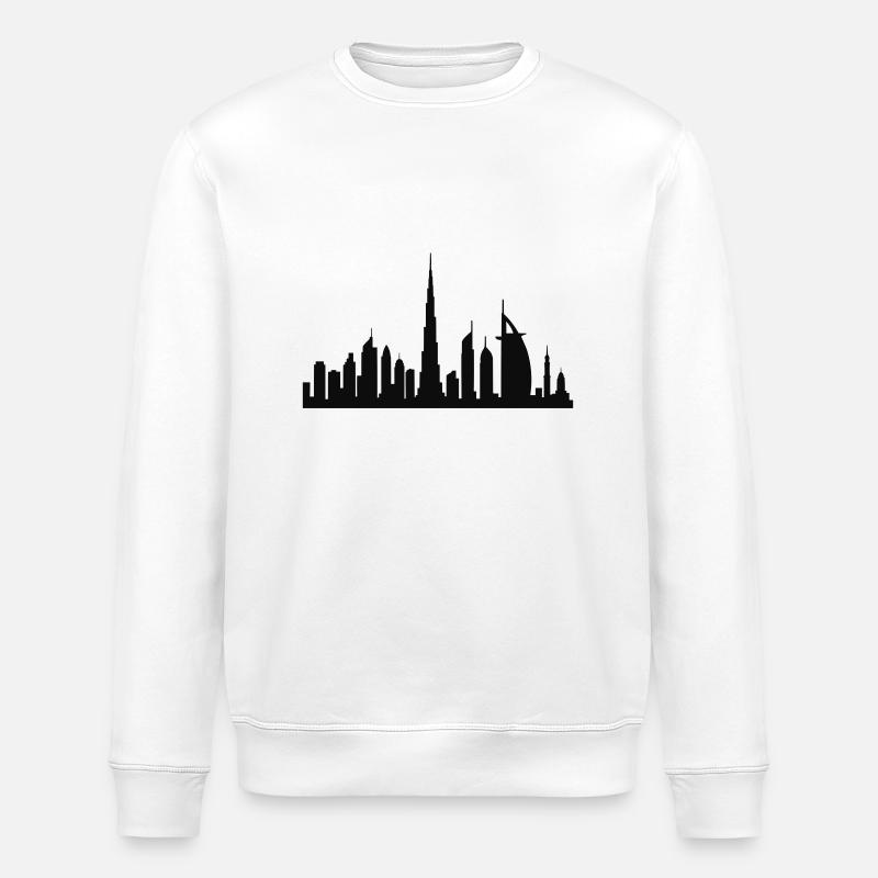 Horizon de Dubaï - Sweat bio ROLLER Stanley/Stella Unisexe - blanc