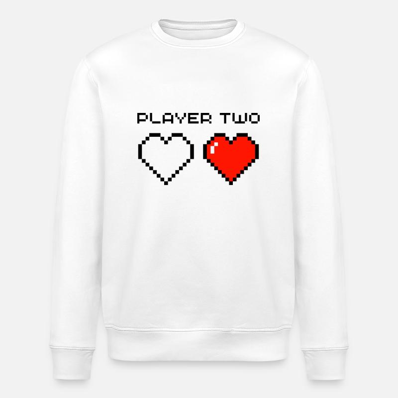 Player Two - Stanley/Stella Unisex Bio-Sweatshirt ROLLER - Weiß
