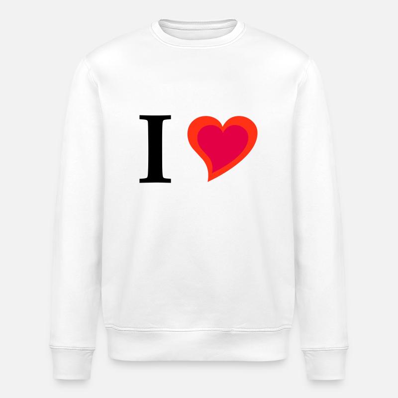 Ich liebe - Stanley/Stella Unisex Bio-Sweatshirt ROLLER - Weiß