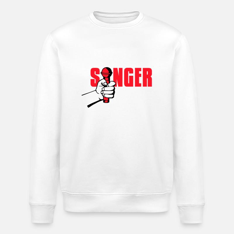 singer - Stanley/Stella Unisex Bio-Sweatshirt ROLLER - Weiß