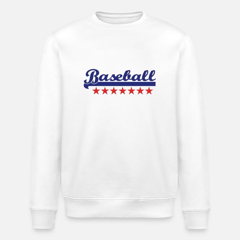 baseball - Stanley/Stella ROLLER Unisex Organic Sweatshirt - white