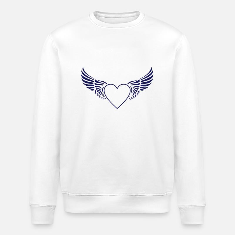 HEARTS 03 - Stanley/Stella Unisex Bio-Sweatshirt ROLLER - Weiß