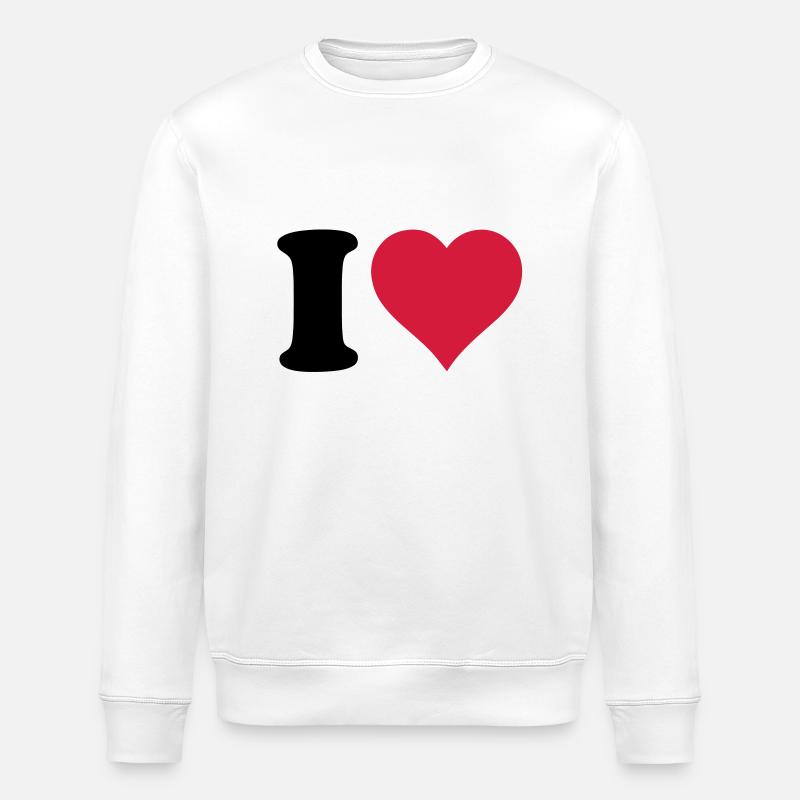 I_love - Sweat bio ROLLER Stanley/Stella Unisexe - blanc