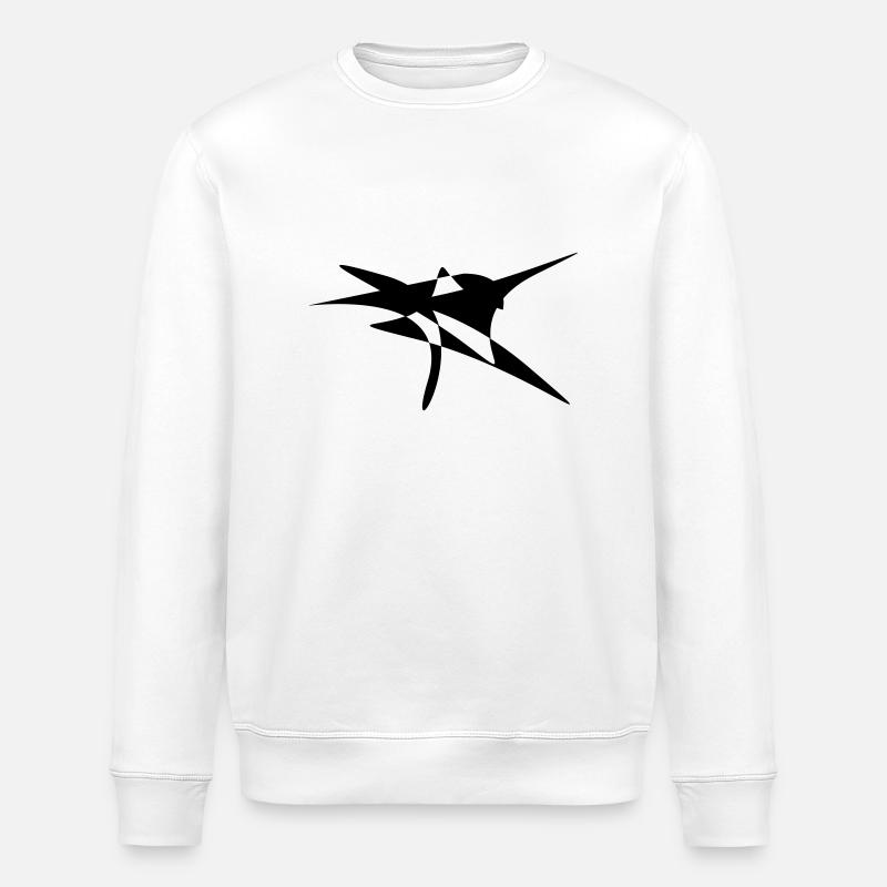 Dancing man - Stanley/Stella ROLLER Unisex Organic Sweatshirt - white