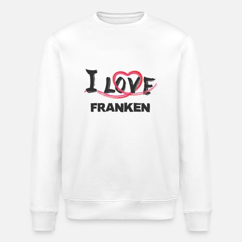 Franken - Stanley/Stella Unisex Bio-Sweatshirt ROLLER - Weiß
