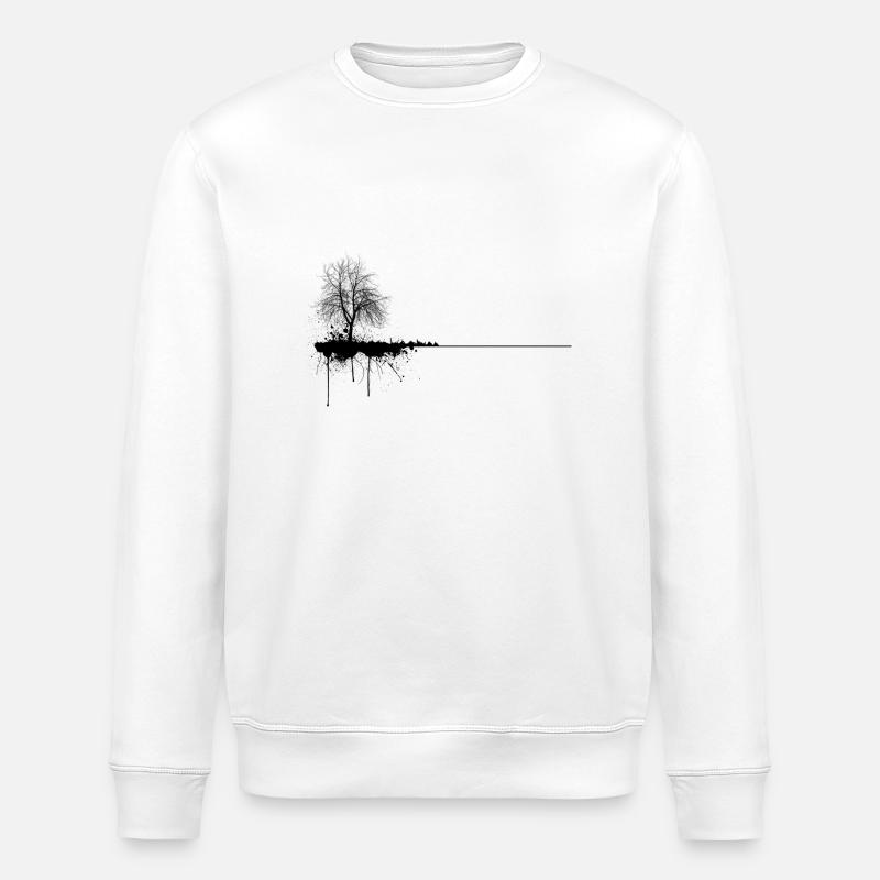 Arbre d'encre - Sweat bio ROLLER Stanley/Stella Unisexe - blanc
