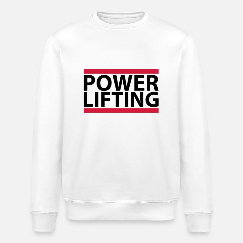 Powerlifting - Stanley/Stella Unisex Bio-Sweatshirt ROLLER - Weiß