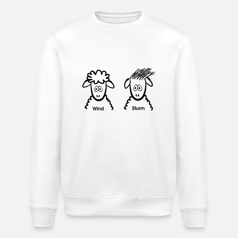 sturmschaf - Stanley/Stella Unisex Bio-Sweatshirt ROLLER - Weiß