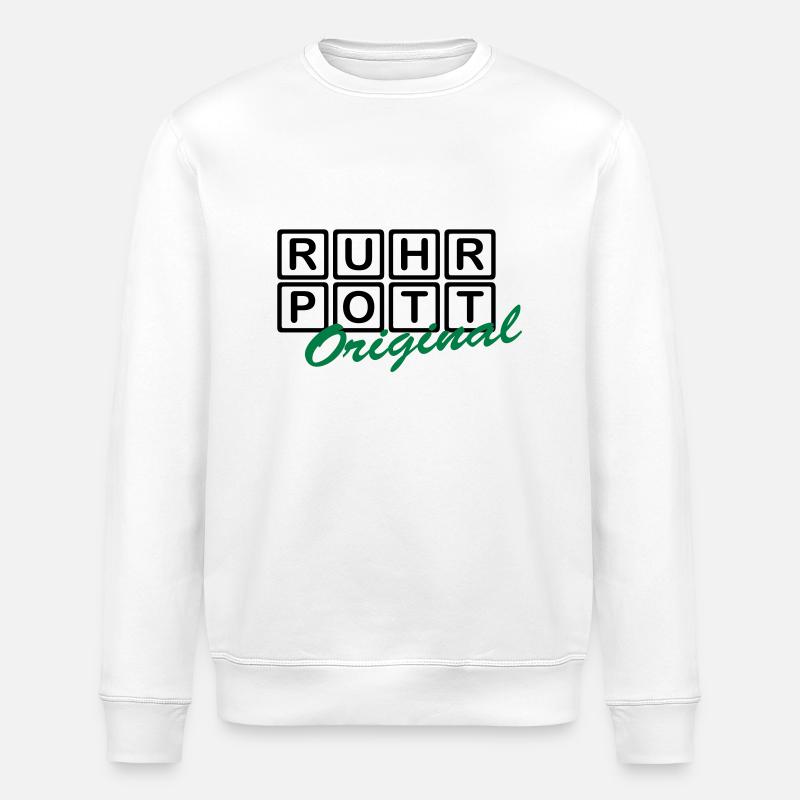 RUHRPOTT - Original - Sweat bio ROLLER Stanley/Stella Unisexe - blanc