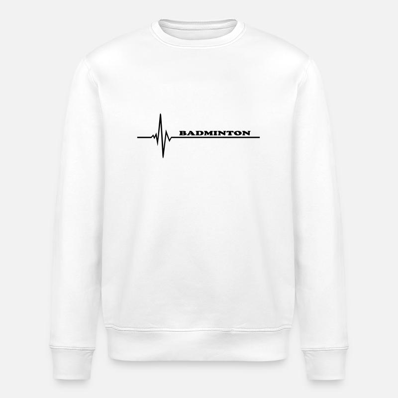 Badminton - Sweat bio ROLLER Stanley/Stella Unisexe - blanc