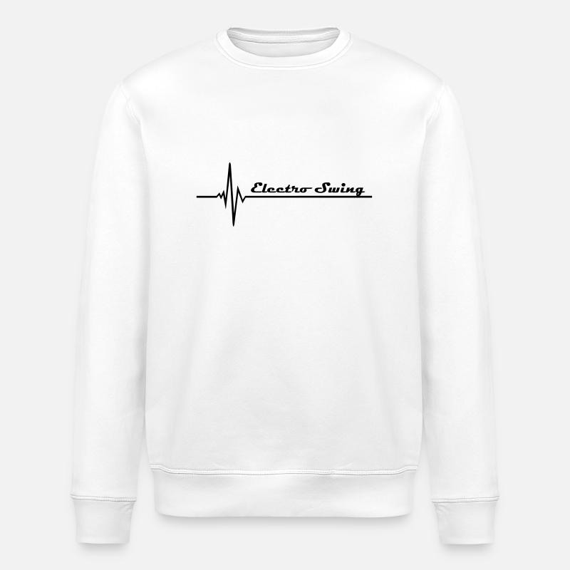 Electro Swing - Stanley/Stella Unisex Bio-Sweatshirt ROLLER - Weiß