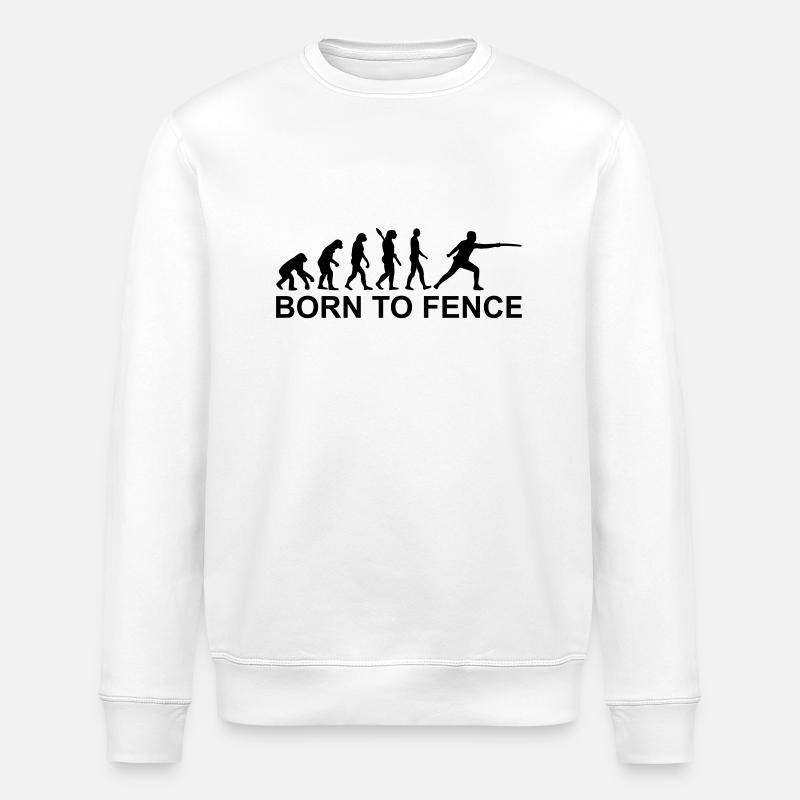 Evolution Fencing - Stanley/Stella ROLLER Unisex Organic Sweatshirt - white