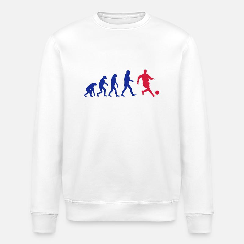 Football Evolution logo - Stanley/Stella Unisex Bio-Sweatshirt ROLLER - Weiß