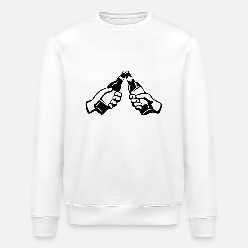 Bierflaschen - Stanley/Stella Unisex Bio-Sweatshirt ROLLER - Weiß