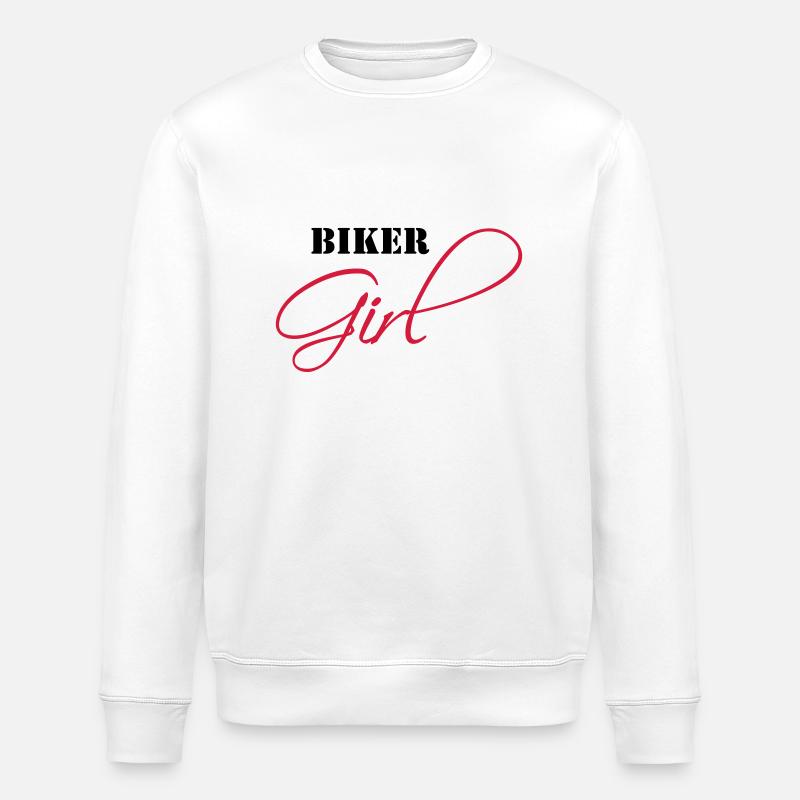 Biker Girl - Stanley/Stella Unisex Bio-Sweatshirt ROLLER - Weiß
