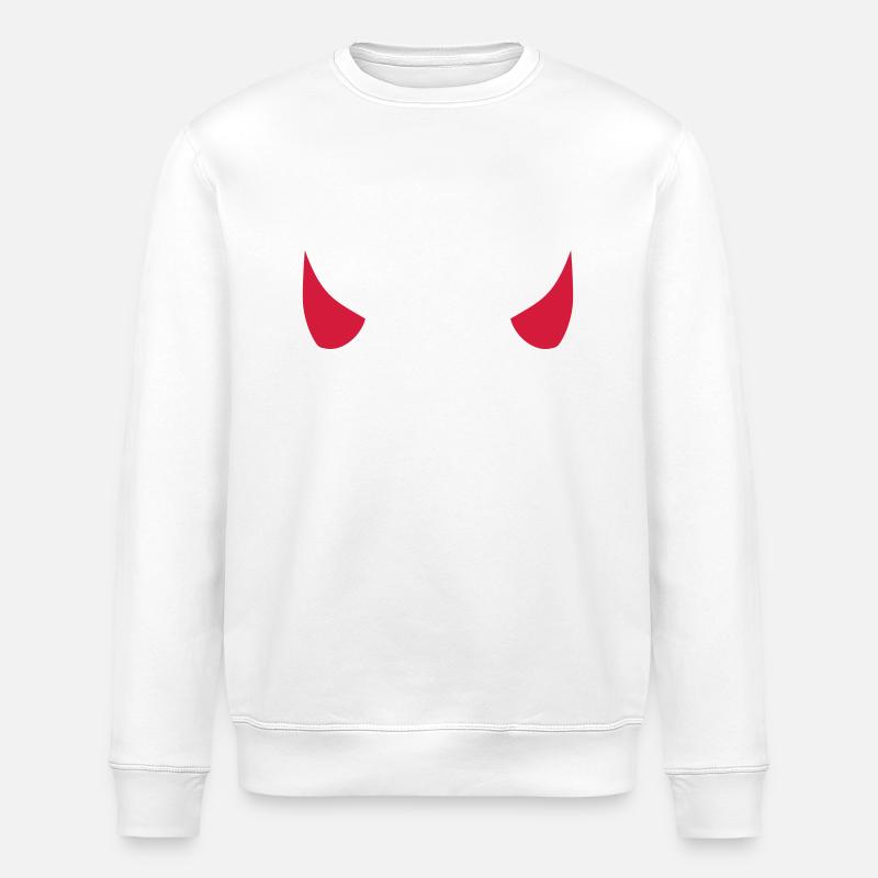 Devil - Stanley/Stella ROLLER Unisex Organic Sweatshirt - white