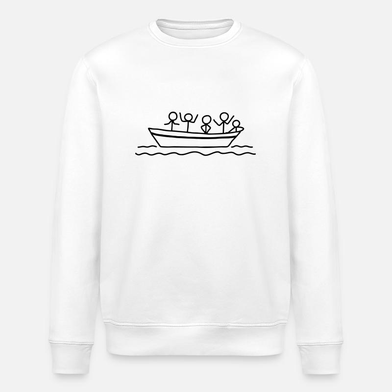 Bootsfahrt - Schiffstour - Stanley/Stella Unisex Bio-Sweatshirt ROLLER - Weiß