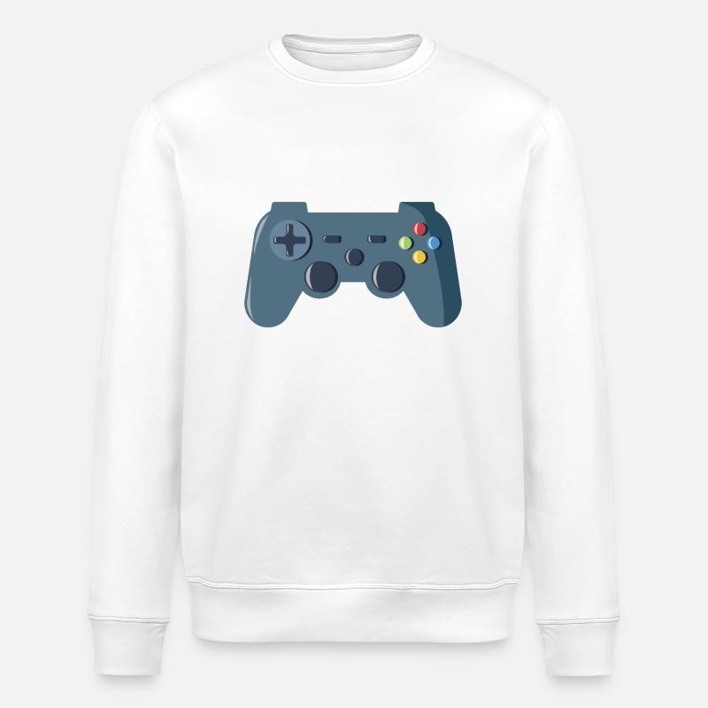 Gaming Controller - Stanley/Stella Unisex Bio-Sweatshirt ROLLER - Weiß