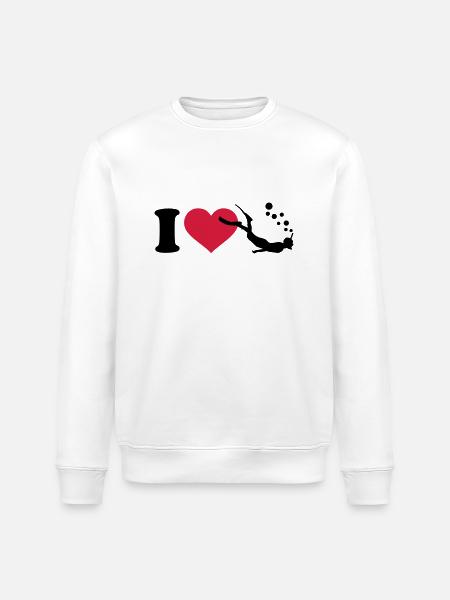 Schnorcheln - Stanley/Stella Unisex Bio-Sweatshirt ROLLER - Weiß