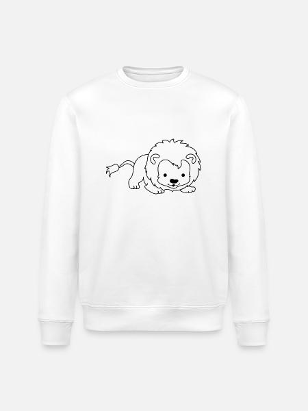 kleiner_loewe_01 - Stanley/Stella Unisex Bio-Sweatshirt ROLLER - Weiß