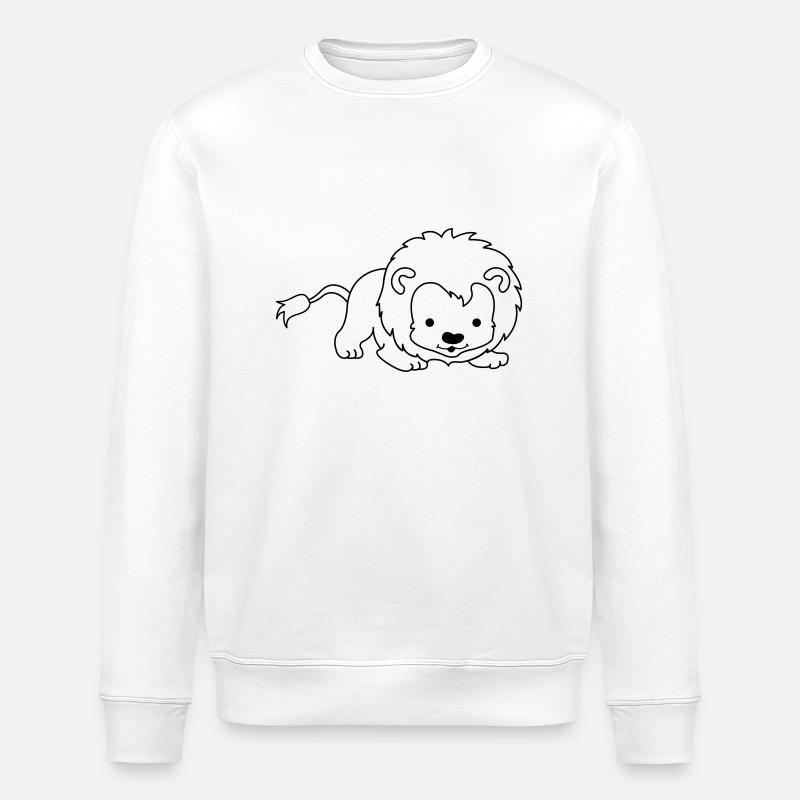 kleiner_loewe_01 - Stanley/Stella Unisex Bio-Sweatshirt ROLLER - Weiß