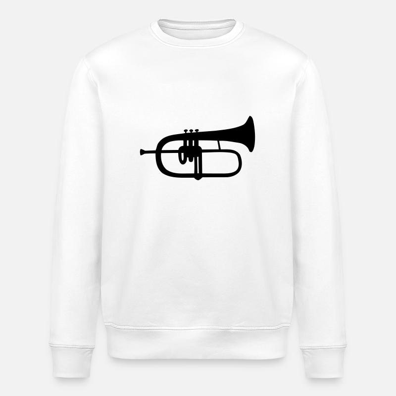 flugelhorn. - Stanley/Stella Unisex Bio-Sweatshirt ROLLER - Weiß