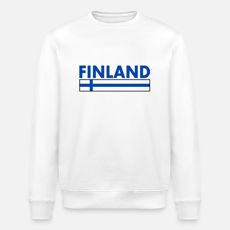 Finnland - Stanley/Stella Unisex Bio-Sweatshirt ROLLER - Weiß