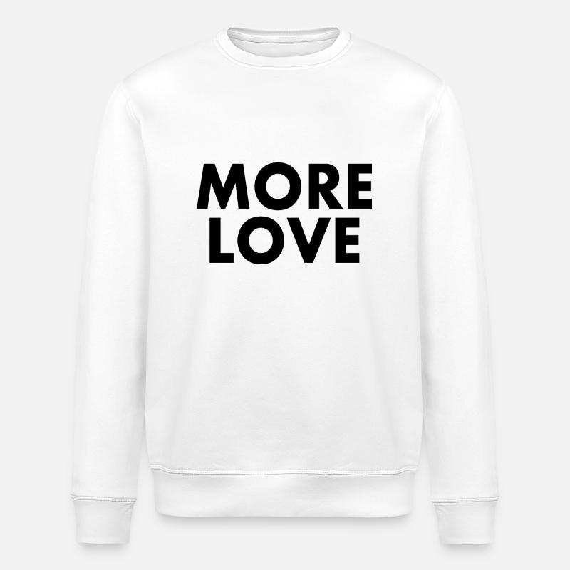 More love - Stanley/Stella Unisex Bio-Sweatshirt ROLLER - Weiß
