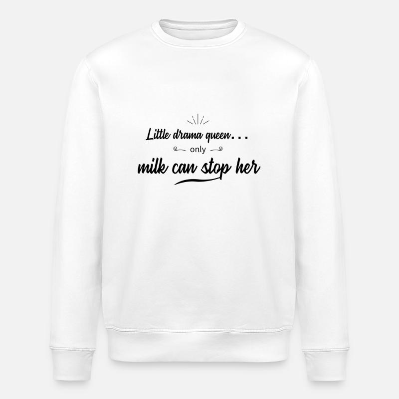 Baby Sprüche Geschenkidee - Stanley/Stella Unisex Bio-Sweatshirt ROLLER - Weiß