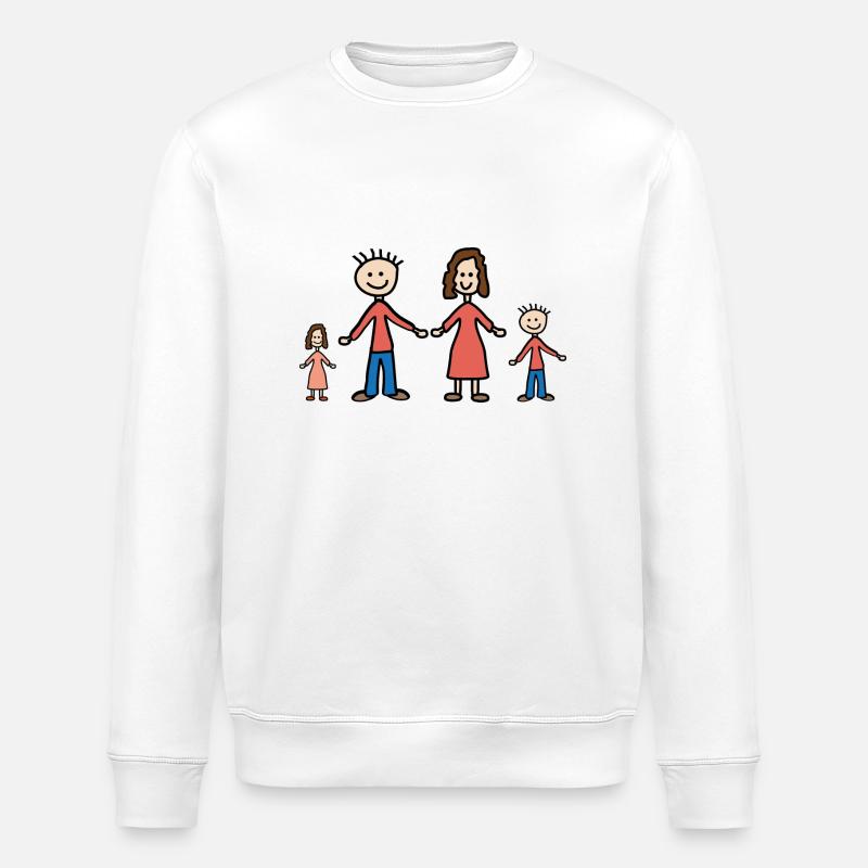 Familie - Stanley/Stella Unisex Bio-Sweatshirt ROLLER - Weiß