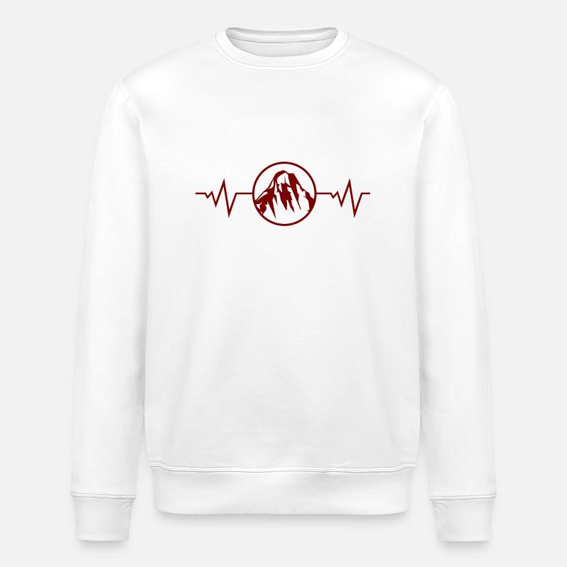 berge puls - Stanley/Stella Unisex Bio-Sweatshirt ROLLER - Weiß