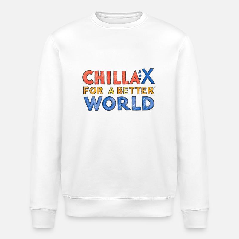 Chillax - Sweat bio ROLLER Stanley/Stella Unisexe - blanc
