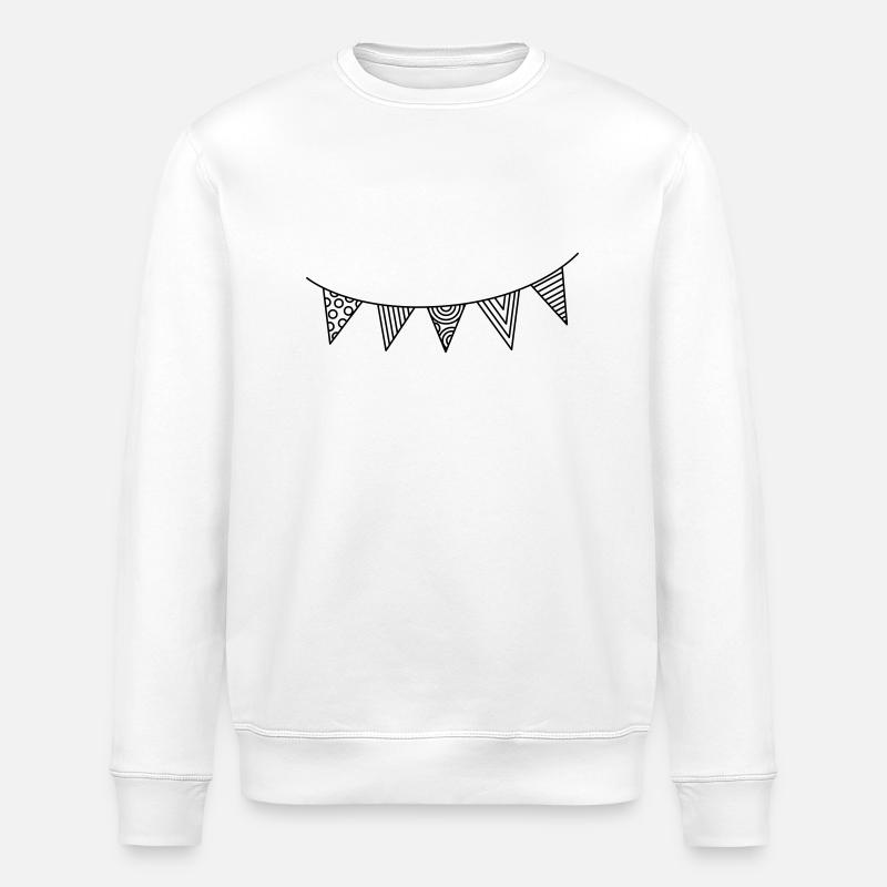 Wimpelkette - Stanley/Stella Unisex Bio-Sweatshirt ROLLER - Weiß