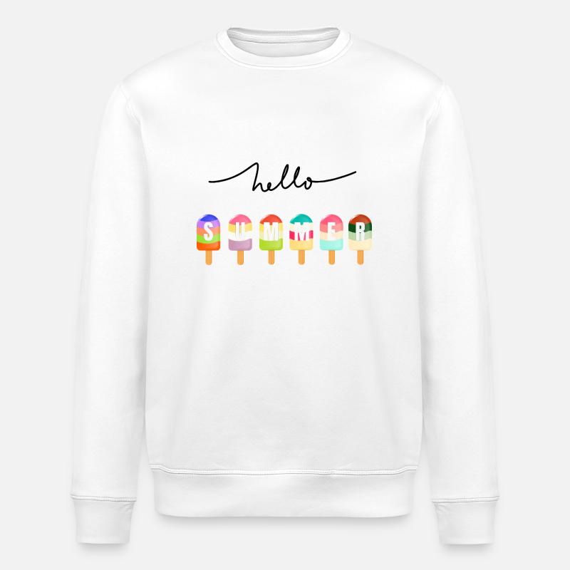 Hallo Sommer - Stanley/Stella Unisex Bio-Sweatshirt ROLLER - Weiß