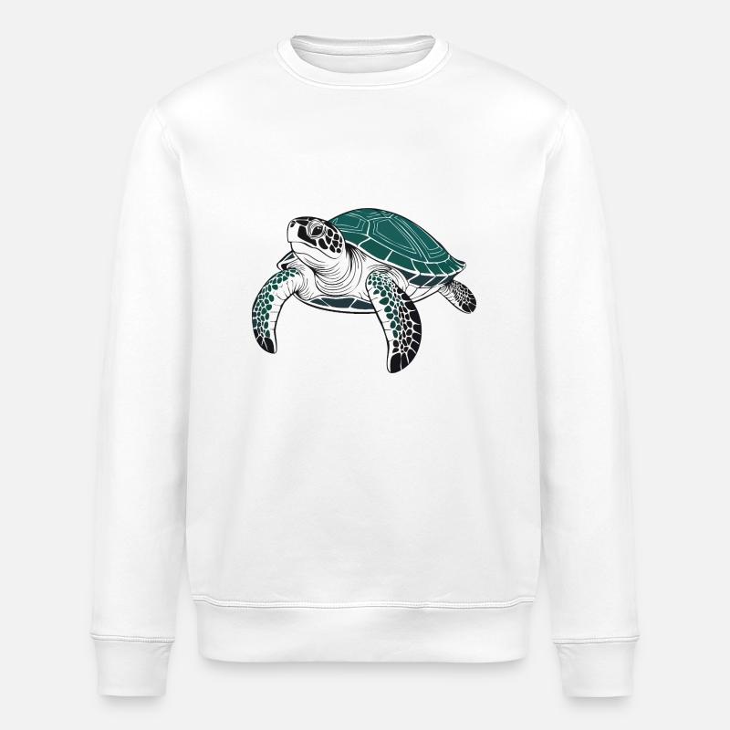 Schildkröte - Stanley/Stella Unisex Bio-Sweatshirt ROLLER - Weiß