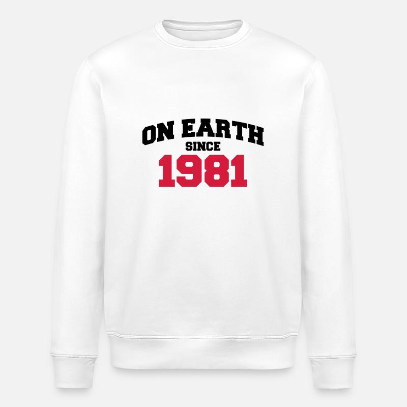 on earth 1981 (fr) - Sweat bio ROLLER Stanley/Stella Unisexe - blanc