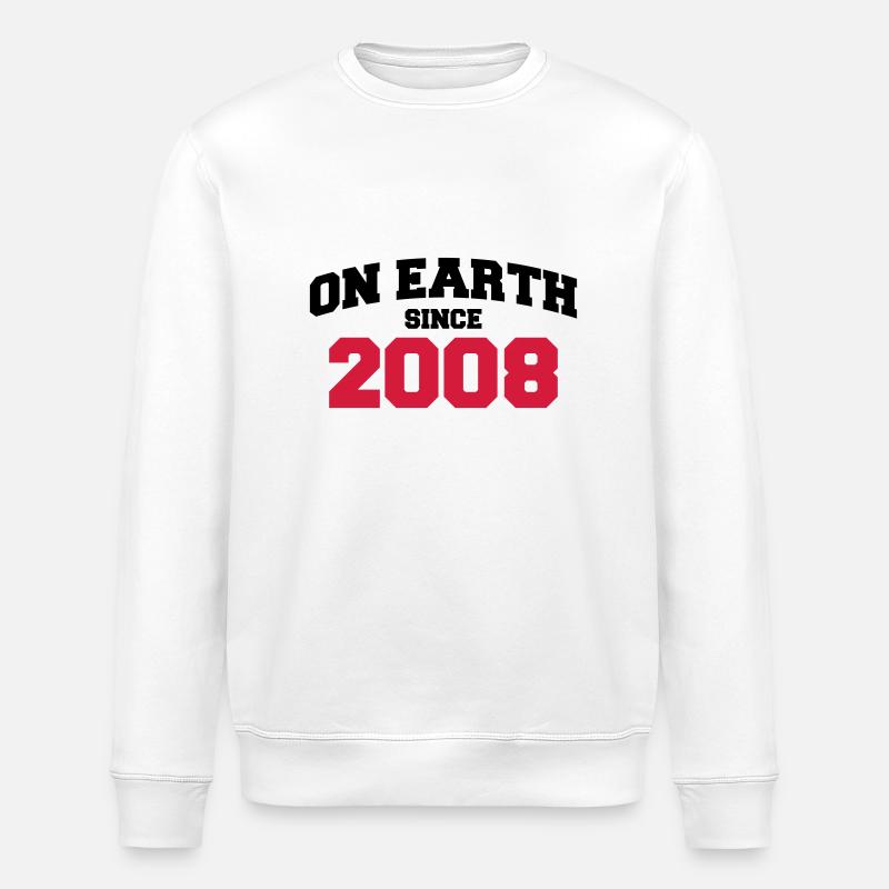 on earth 2008 - Stanley/Stella Unisex Bio-Sweatshirt ROLLER - Weiß