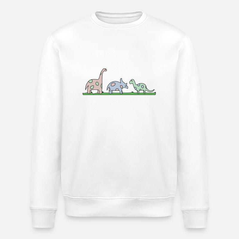 Dino - Stanley/Stella Unisex Bio-Sweatshirt ROLLER - Weiß