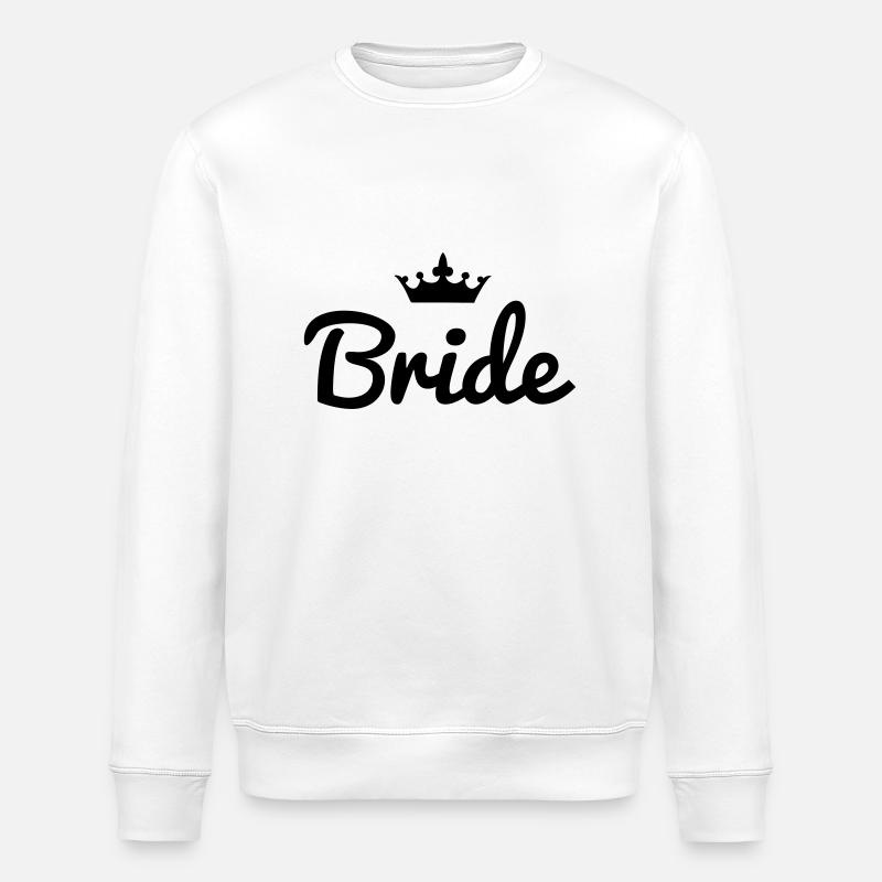 Bride Crown - Sweat bio ROLLER Stanley/Stella Unisexe - blanc
