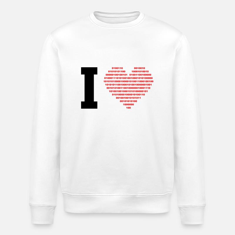 I love digital - Stanley/Stella Unisex Bio-Sweatshirt ROLLER - Weiß