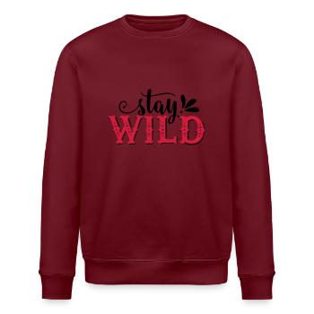 Stay Wild - Stanley/Stella Unisex Bio-Sweatshirt ROLLER - Weiß - Vorne - Nik (191cm)