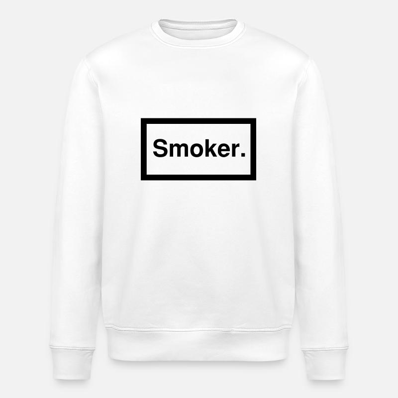 smoker 1c - Stanley/Stella Unisex Bio-Sweatshirt ROLLER - Weiß
