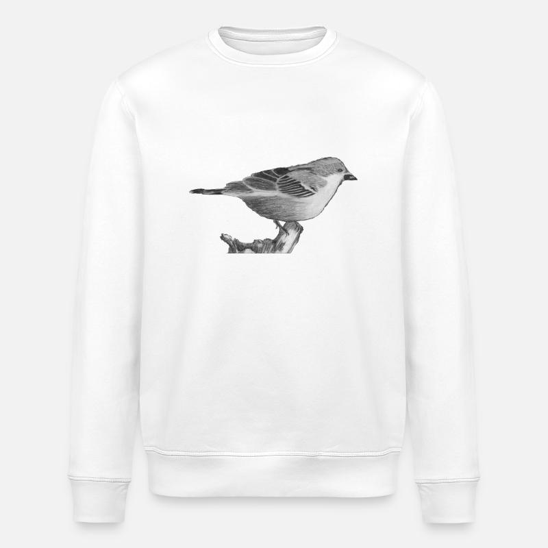 moineau - Sweat bio ROLLER Stanley/Stella Unisexe - blanc