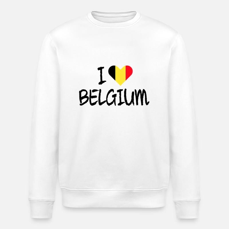 Belgium - Stanley/Stella Unisex Bio-Sweatshirt ROLLER - Weiß