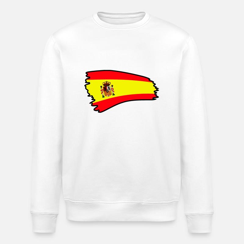 drapeau espagne españa - Sweat bio ROLLER Stanley/Stella Unisexe - blanc
