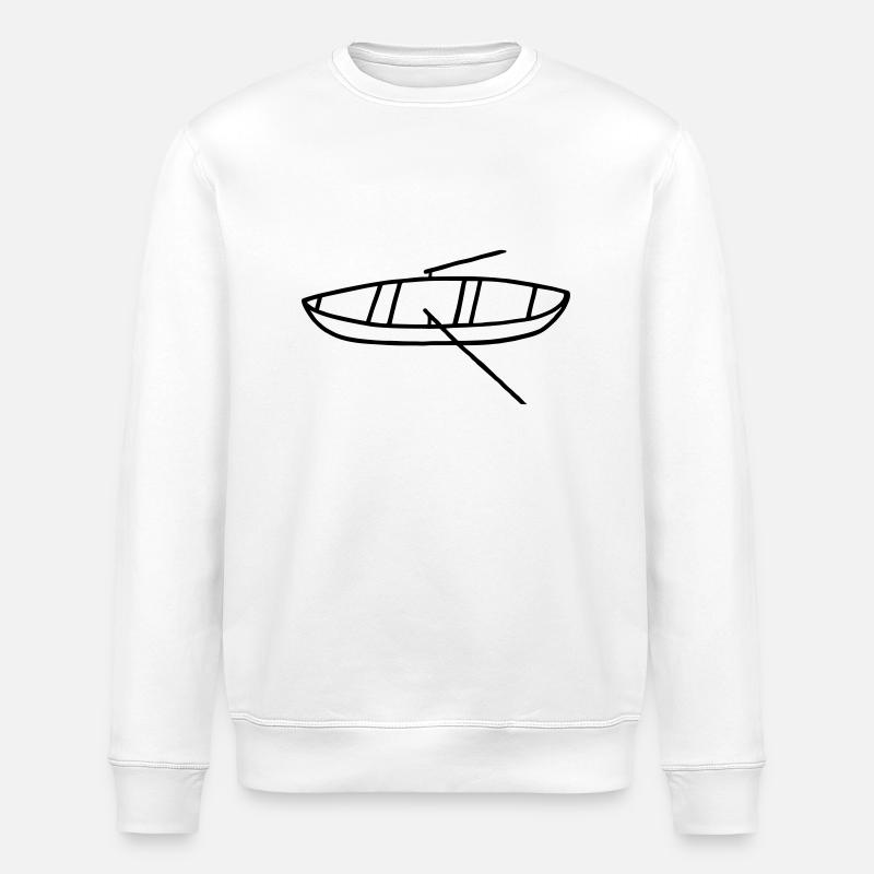 Rowboat - rowing - Stanley/Stella ROLLER Unisex Organic Sweatshirt - white