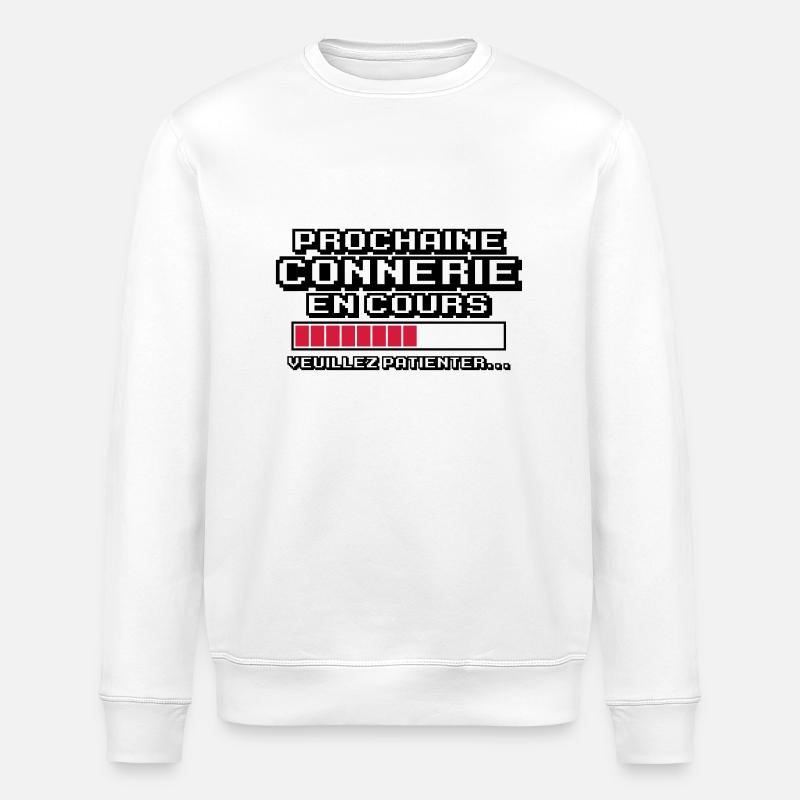 prochaine connerie en cours - Sweat bio ROLLER Stanley/Stella Unisexe - blanc